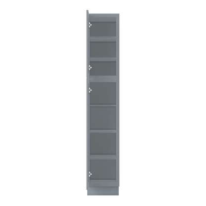 Utility Kitchen Cabinet U1584 Colonial Gray LessCare 15 in. width 84 in. height 24 in. depth