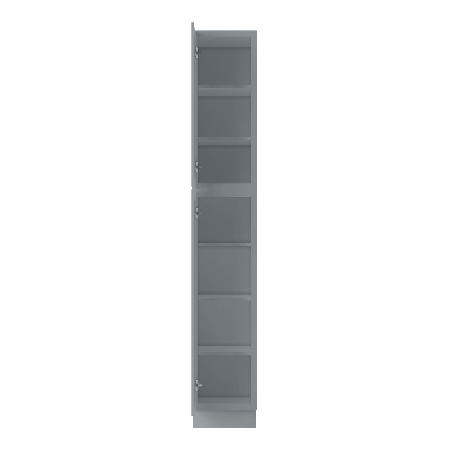 Utility Kitchen Cabinet U1590 Colonial Gray LessCare 15 in. width 90 in. height 24 in. depth