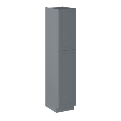 Utility Kitchen Cabinet U1890 Colonial Gray LessCare 18 in. width 90 in. height 24 in. depth