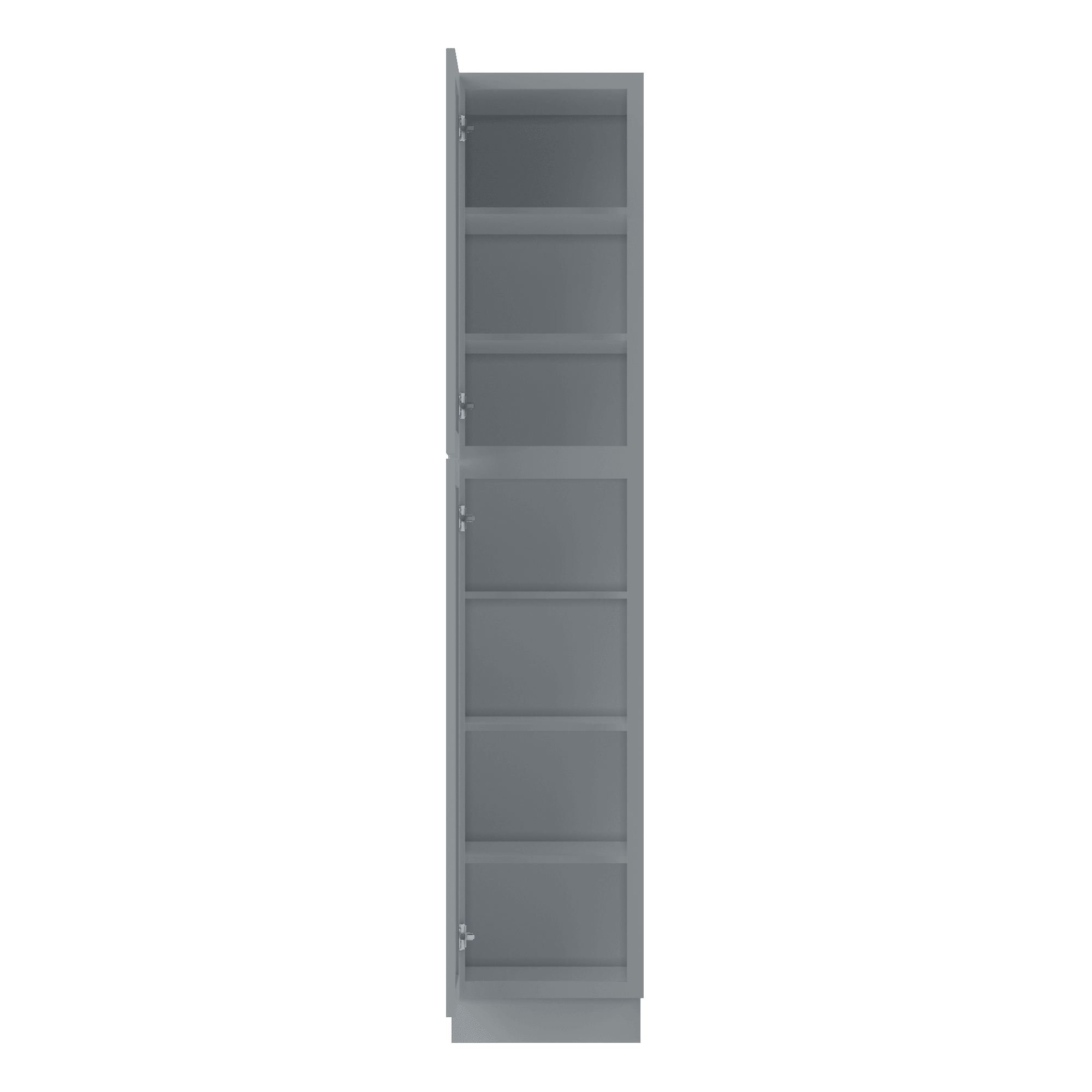 Utility Kitchen Cabinet U1890 Colonial Gray LessCare 18 in. width 90 in. height 24 in. depth