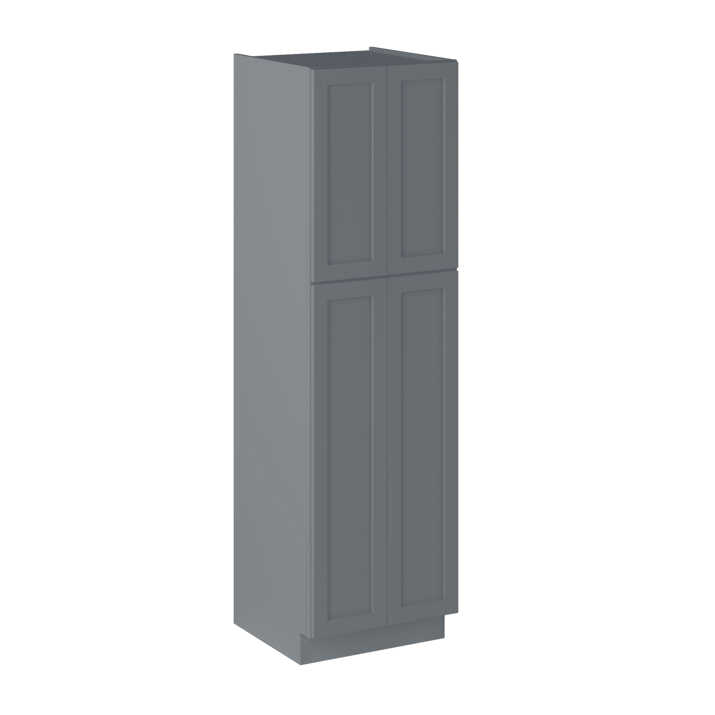 Utility Kitchen Cabinet U2484 Colonial Gray LessCare 24 in. width 84 in. height 24 in. depth