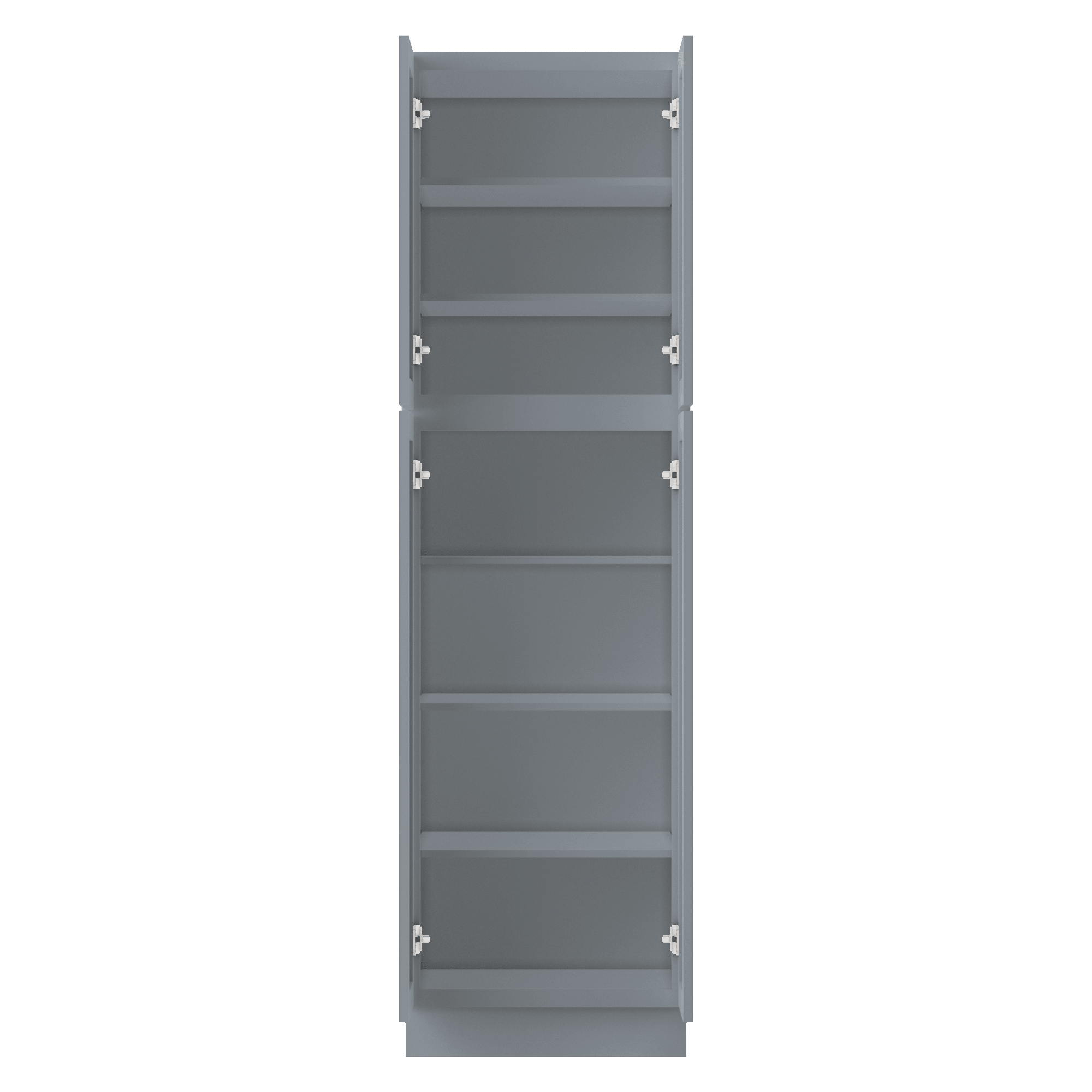 Utility Kitchen Cabinet U2484 Colonial Gray LessCare 24 in. width 84 in. height 24 in. depth