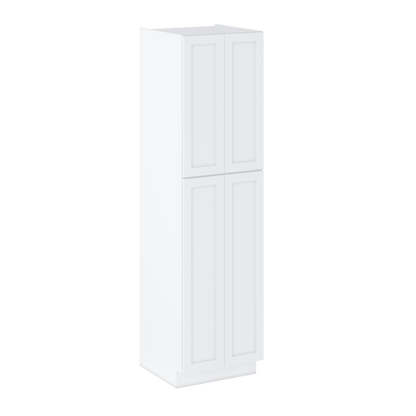 Utility Kitchen Cabinet U2490 Alpina White LessCare 24 in. width 90 in. height 24 in. depth