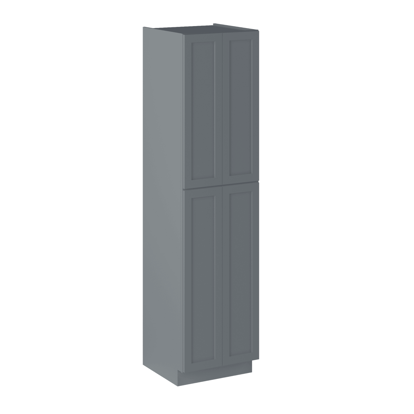 Utility Kitchen Cabinet U2496 Colonial Gray LessCare 24 in. width 96 in. height 24 in. depth