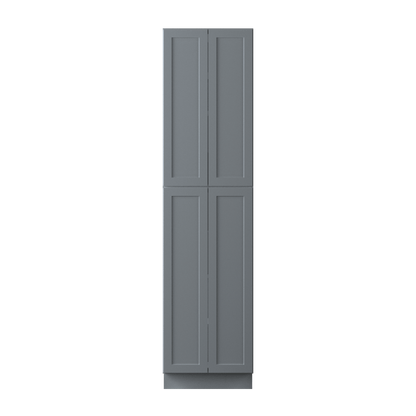 Utility Kitchen Cabinet U2496 Colonial Gray LessCare 24 in. width 96 in. height 24 in. depth