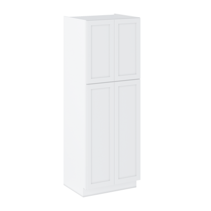 30”W x 84”H x 24”D Utility Kitchen Cabinet - Alpina White