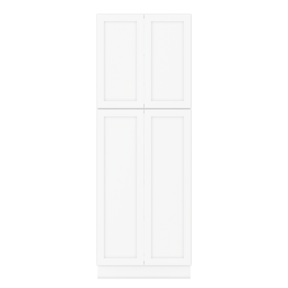 30”W x 84”H x 24”D Utility Kitchen Cabinet - Alpina White