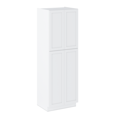 30”W x 90”H x 24”D Utility Kitchen Cabinet - Alpina White