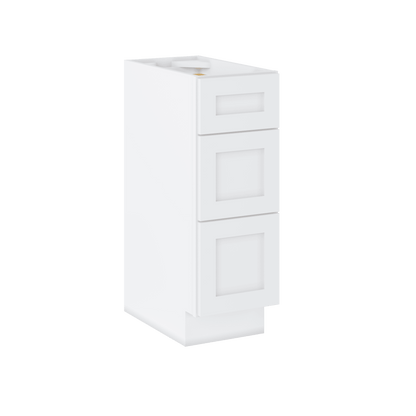 Vanity Drawer Base Cabinet VDB1221345 Alpina White LessCare 12 in. width 34.5 in. height 21 in. depth