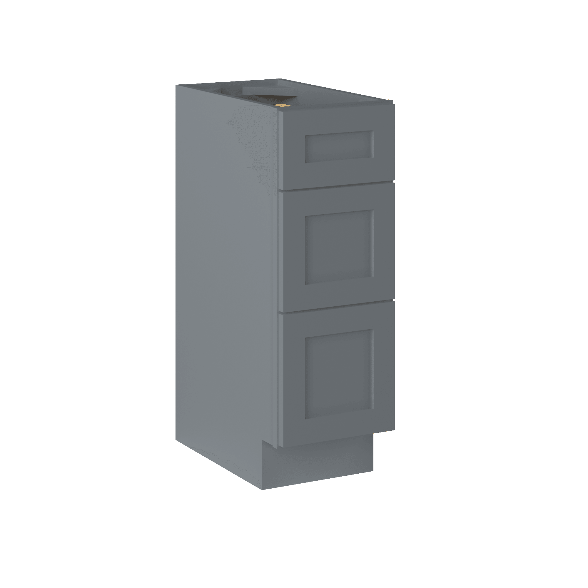 Vanity Drawer Base Cabinet VDB1221345 Colonial Gray LessCare 12 in. width 34.5 in. height 21 in. depth