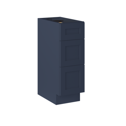 Vanity Drawer Base Cabinet VDB1221345 Danbury Blue LessCare 12 in. width 34.5 in. height 21 in. depth