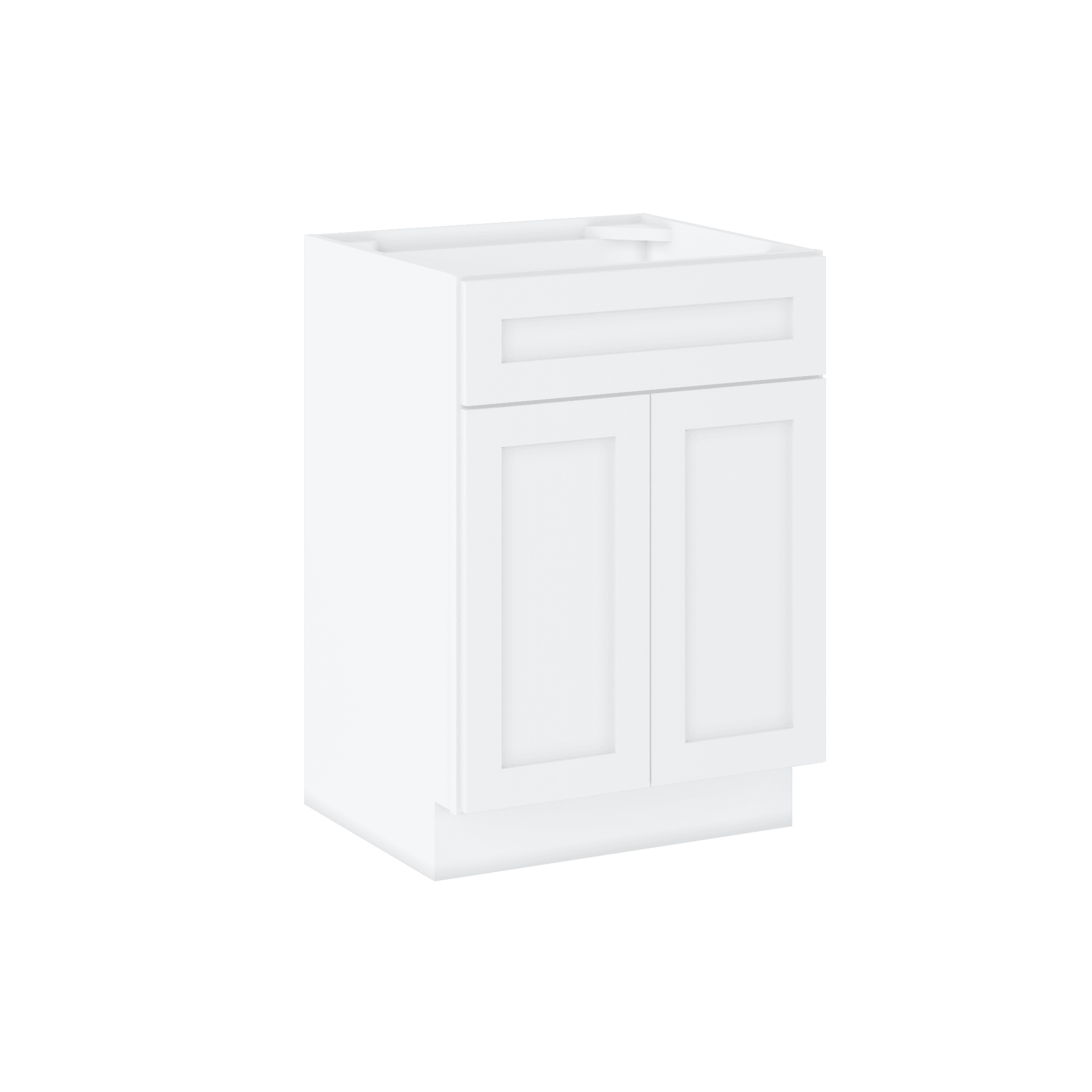 24 W x 21 D x 34.5 H Vanity Sink Base Cabinet - Alpina White