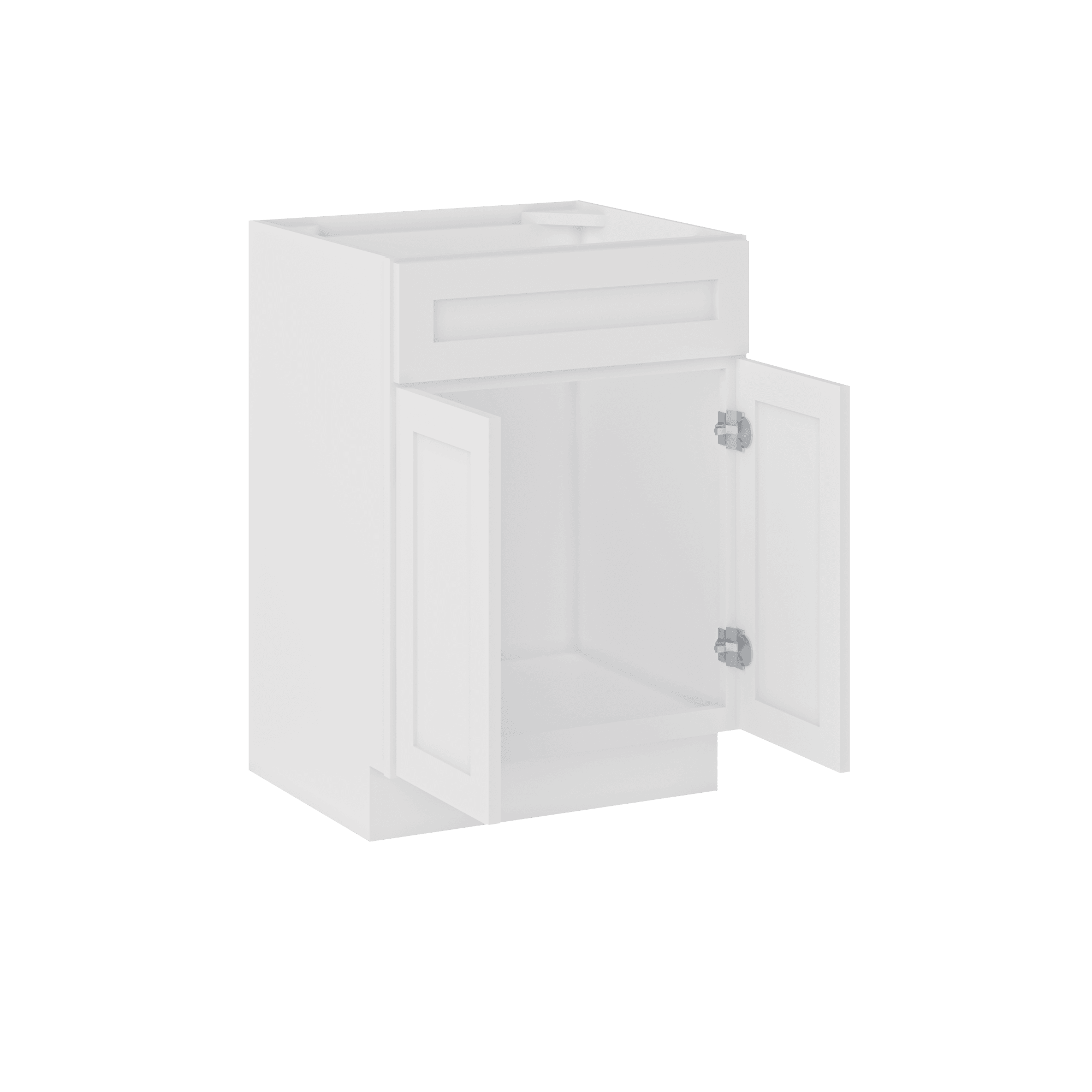 24 W x 21 D x 34.5 H Vanity Sink Base Cabinet - Alpina White