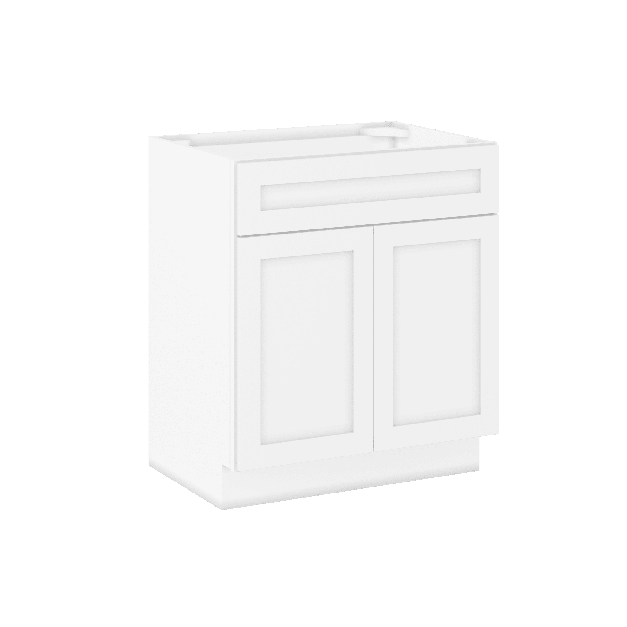 30 W x 21 D x 34.5 H Vanity Sink Base Cabinet - Alpina White