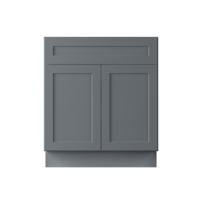 30 W x 21 D x 34.5 H Vanity Sink Base Cabinet - Colonial Gray