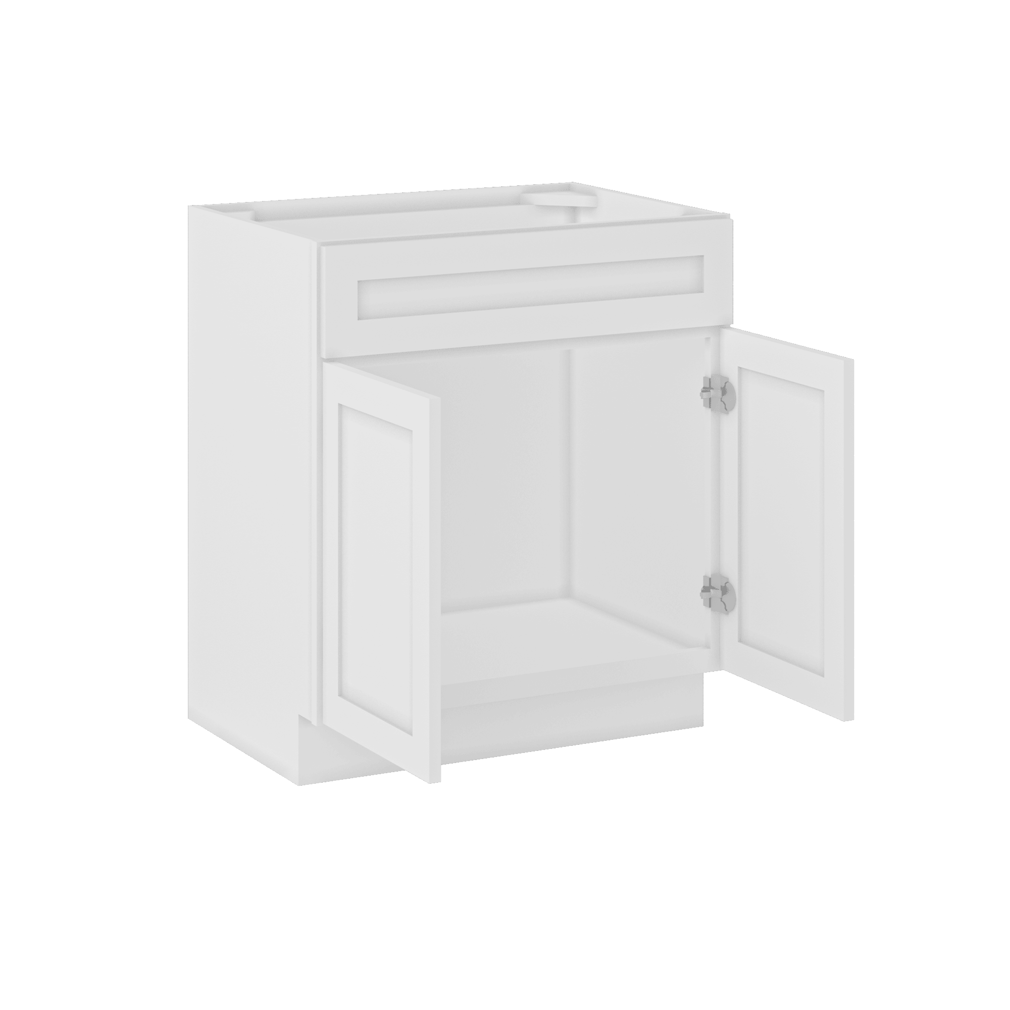 30 W x 21 D x 34.5 H Vanity Sink Base Cabinet - Alpina White