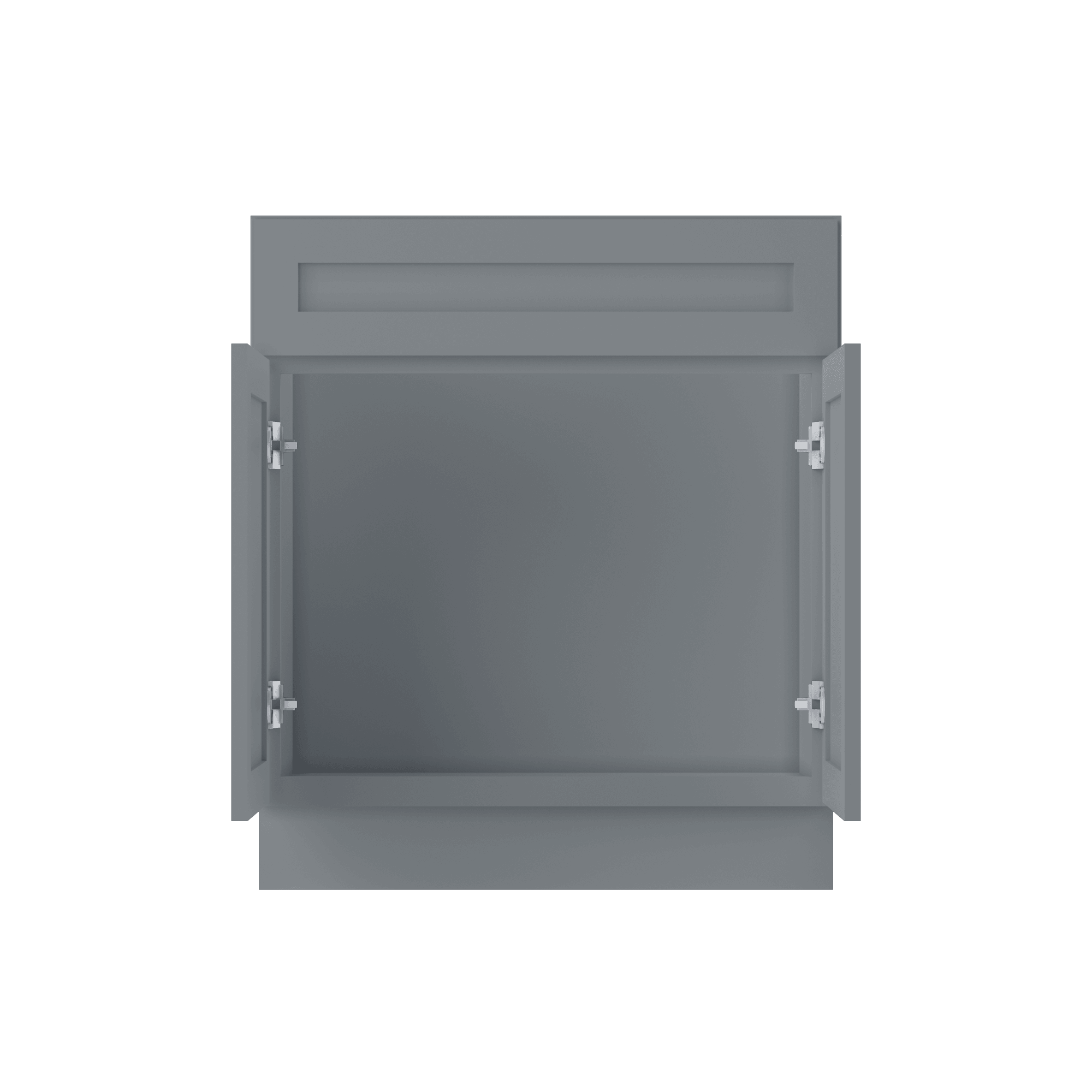 30 W x 21 D x 34.5 H Vanity Sink Base Cabinet - Colonial Gray