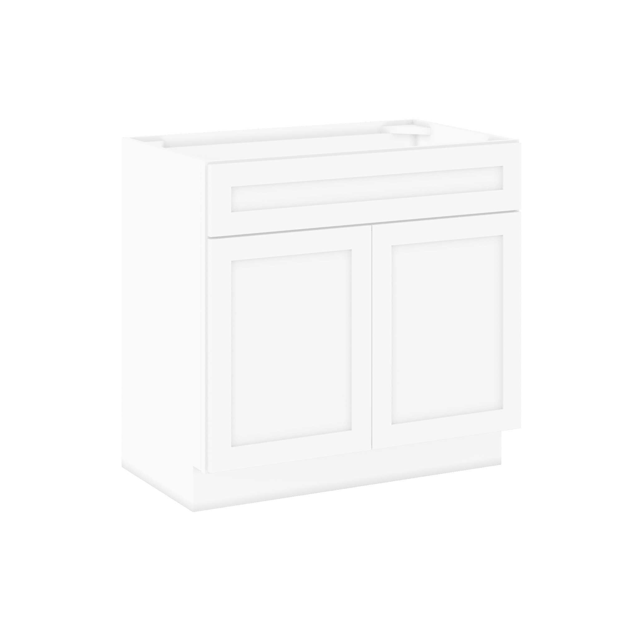 36 W x 21 D x 34.5 H Vanity Sink Base Cabinet - Alpina White