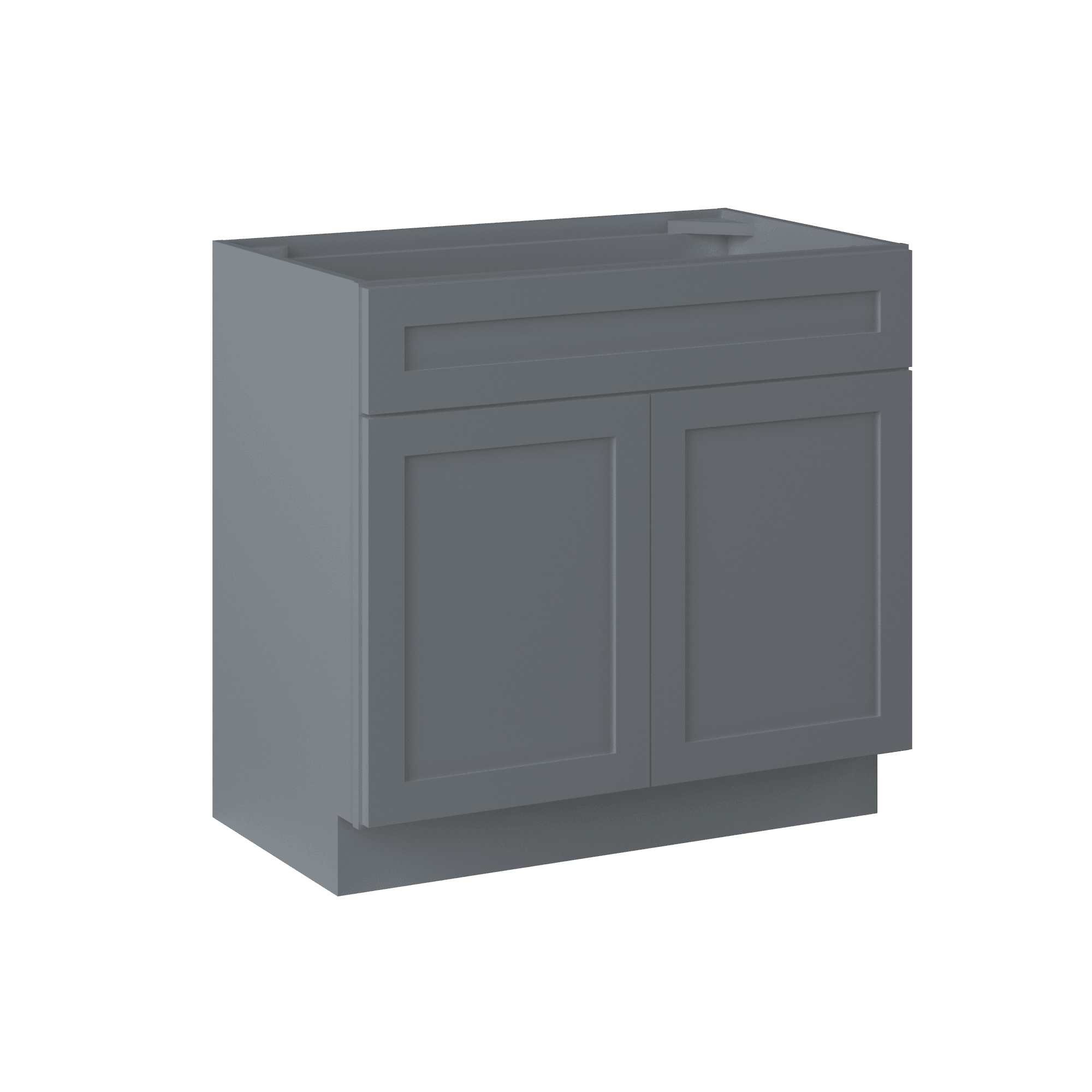 36 W x 21 D x 34.5 H Vanity Sink Base Cabinet - Colonial Gray