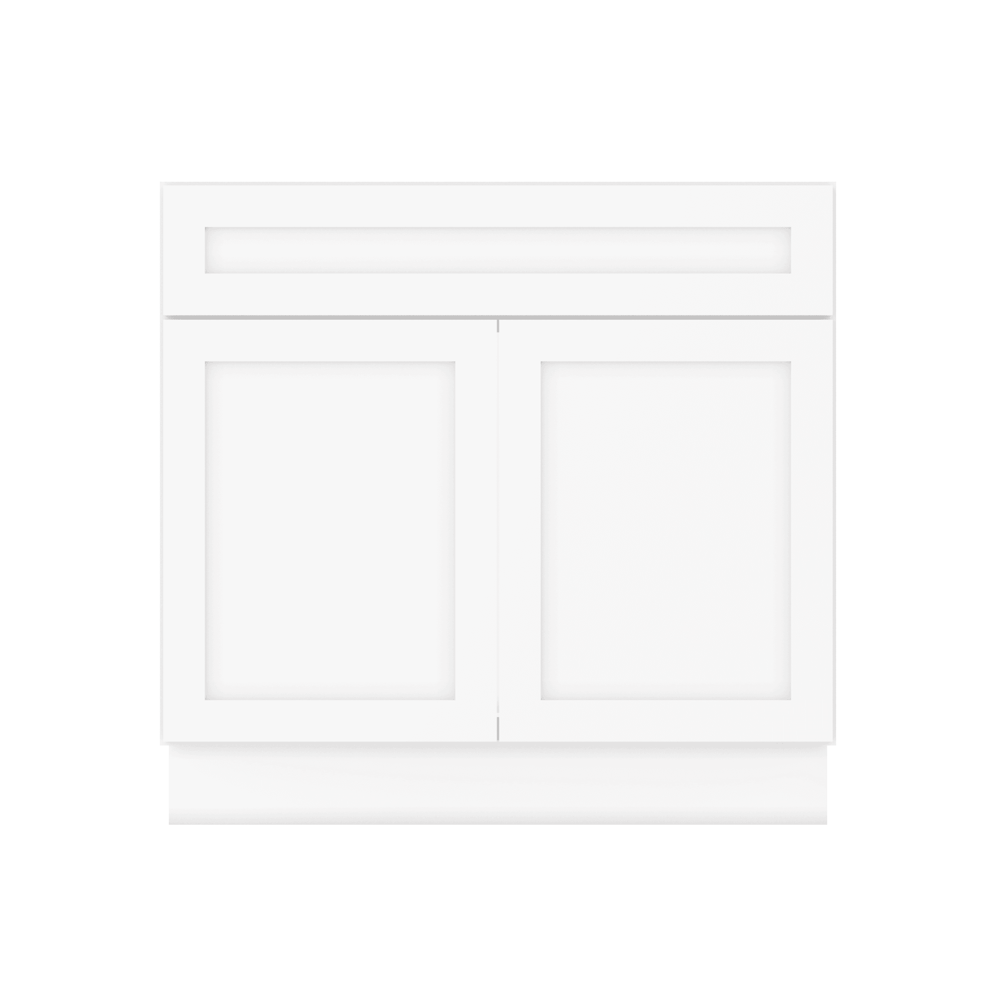 36 W x 21 D x 34.5 H Vanity Sink Base Cabinet - Alpina White