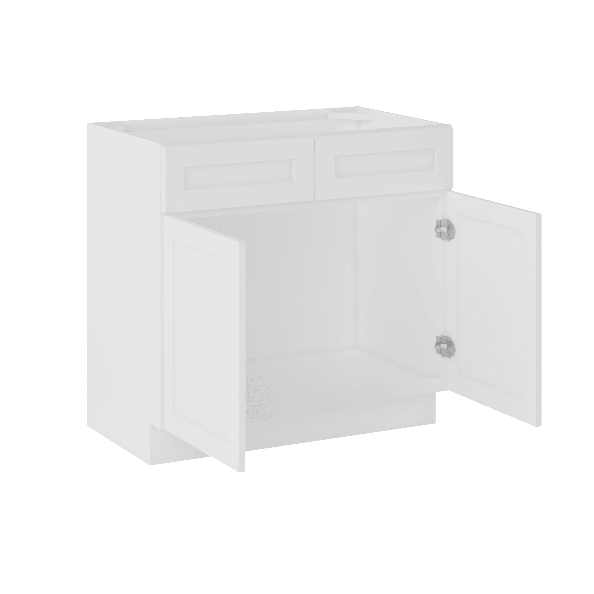 36 W x 21 D x 34.5 H Vanity Sink Base Cabinet - Alpina White