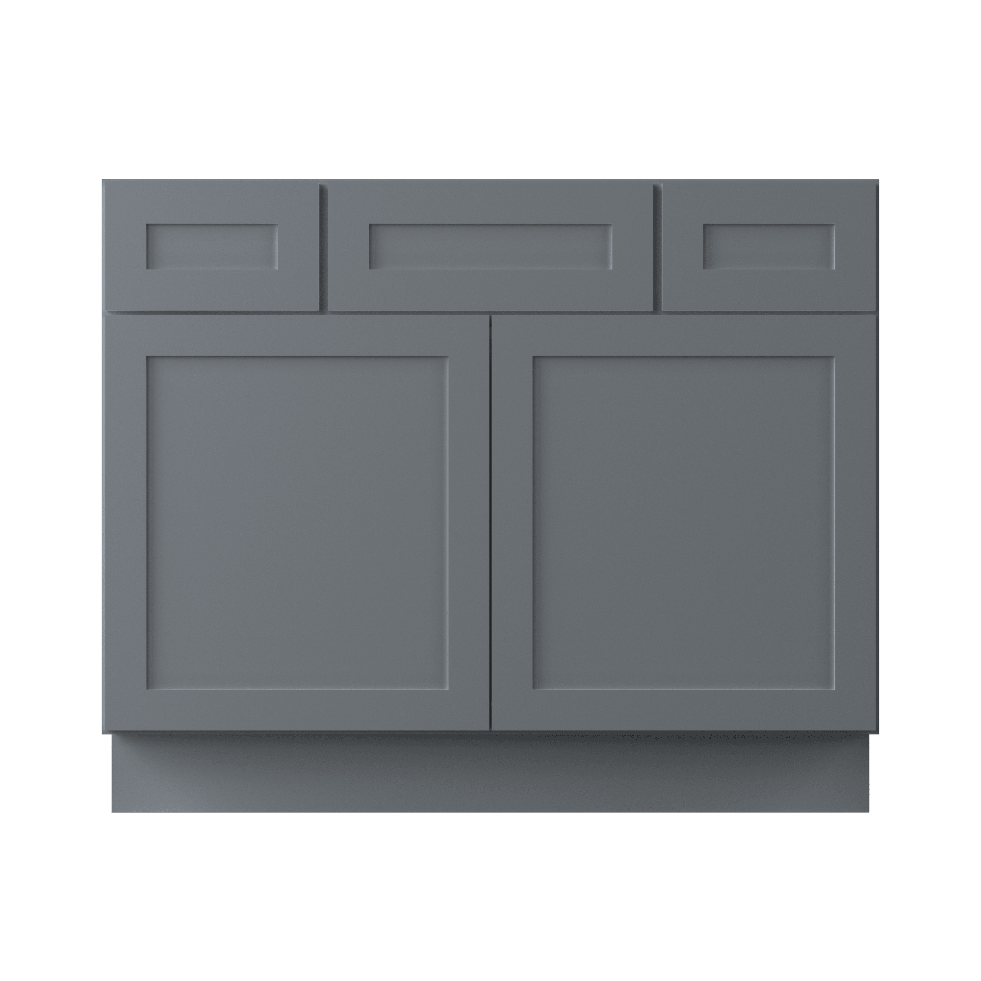 42 W x 21 D x 34.5 H Vanity Sink Base Cabinet - Colonial Gray