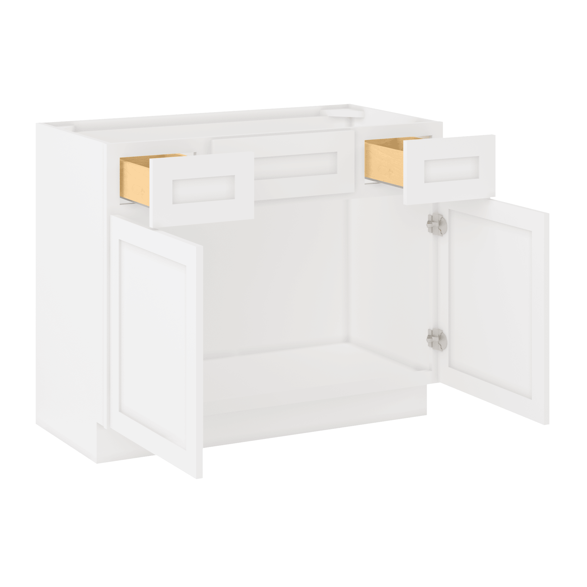 42 W x 21 D x 34.5 H Vanity Sink Base Cabinet - Alpina White