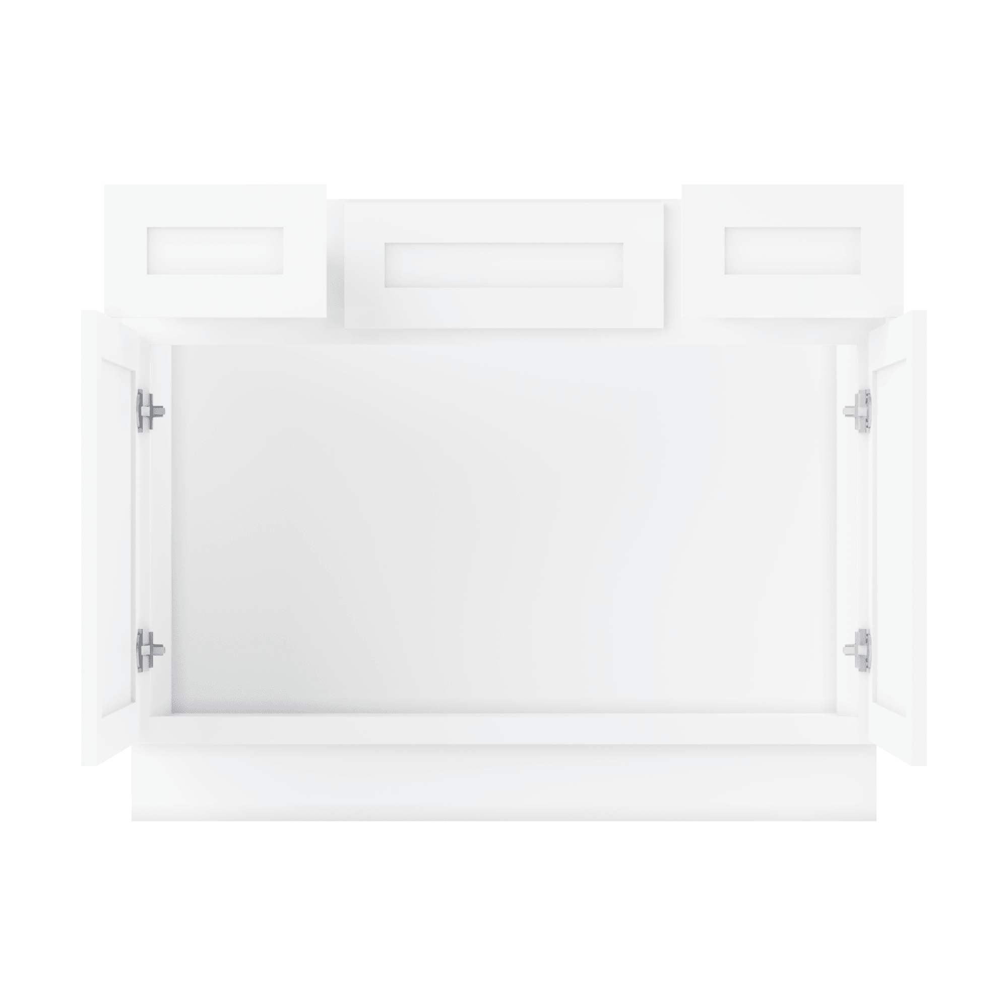 42 W x 21 D x 34.5 H Vanity Sink Base Cabinet - Alpina White