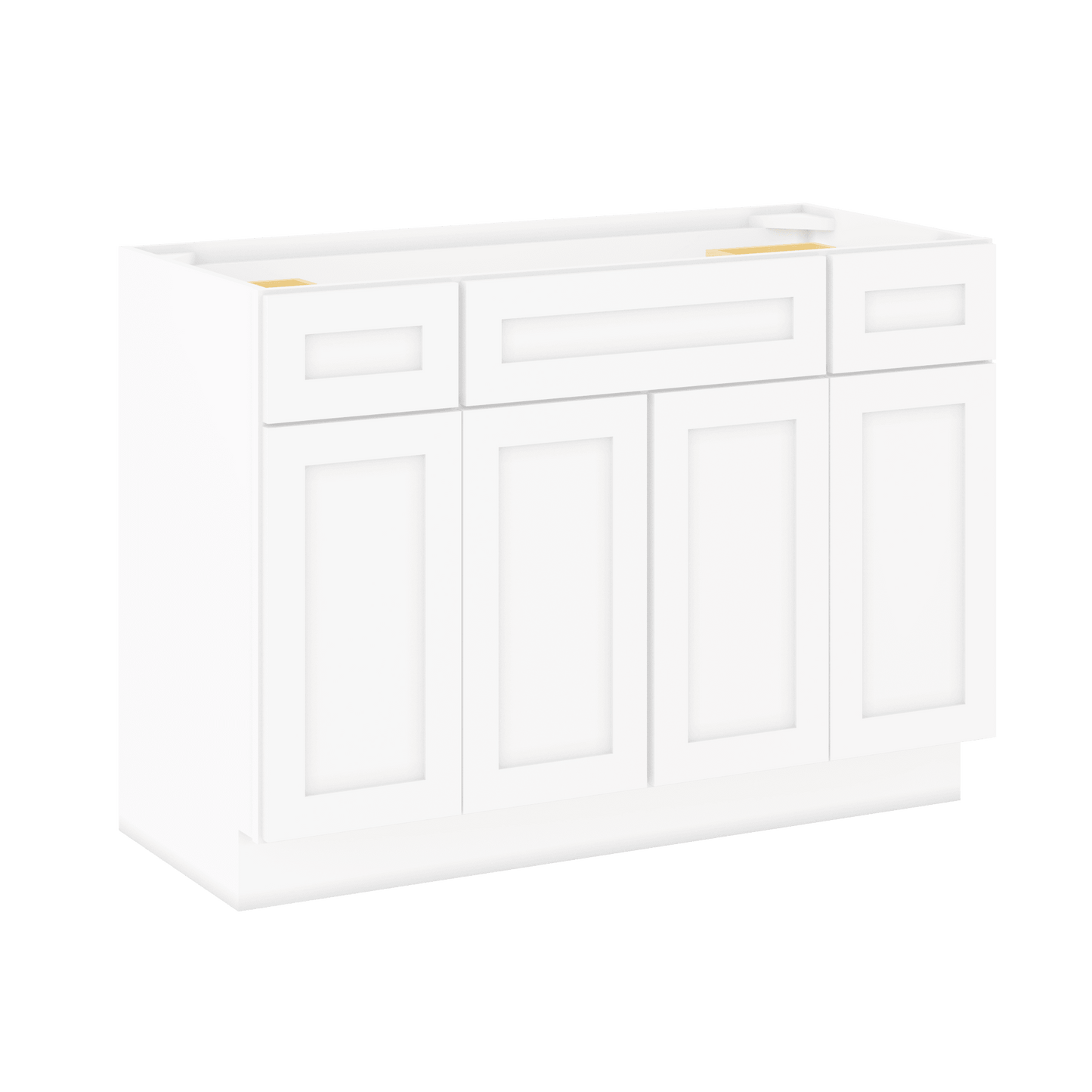 48 W x 21 D x 34.5 H Vanity Sink Base Cabinet - Alpina White