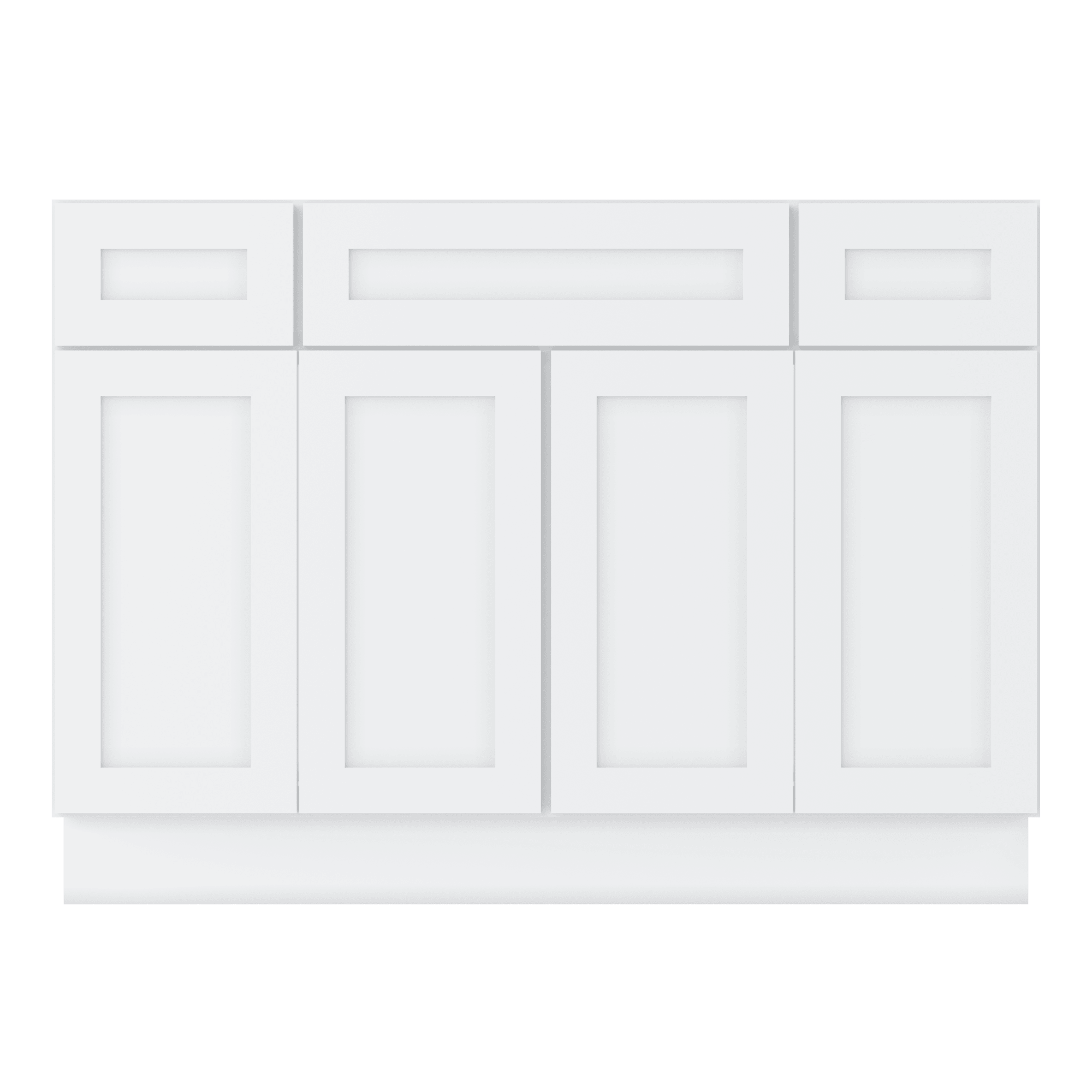 48 W x 21 D x 34.5 H Vanity Sink Base Cabinet - Alpina White