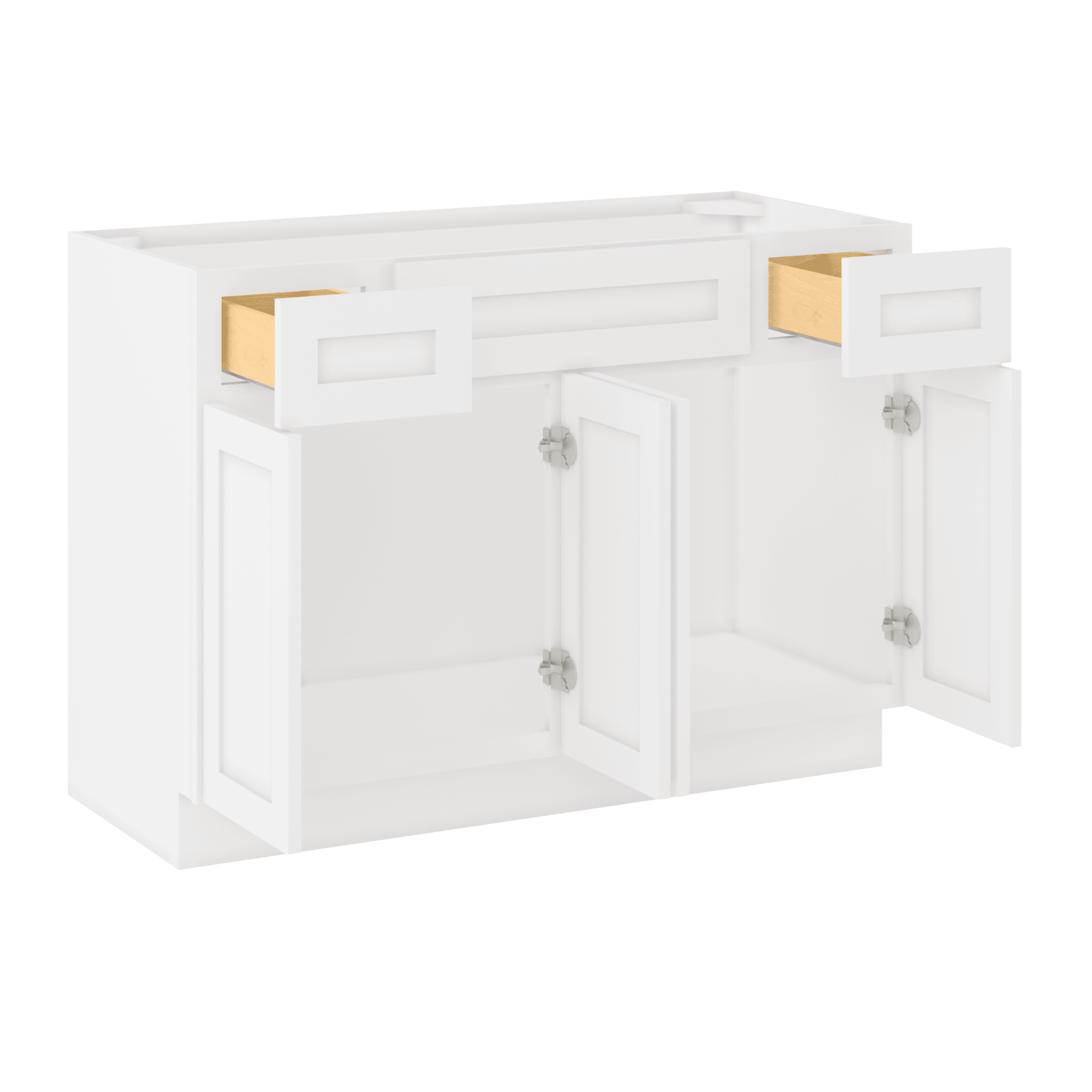 48 W x 21 D x 34.5 H Vanity Sink Base Cabinet - Alpina White