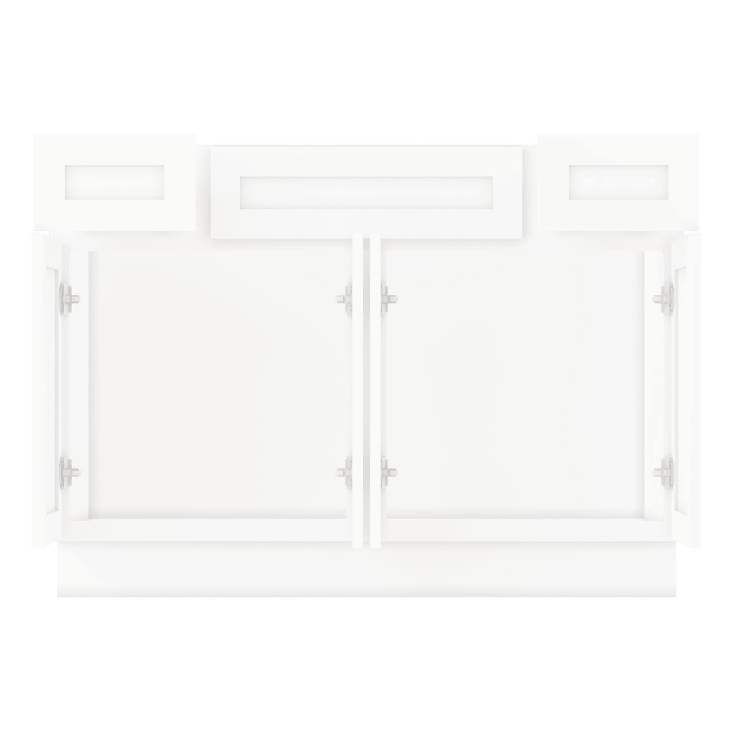 48 W x 21 D x 34.5 H Vanity Sink Base Cabinet - Alpina White