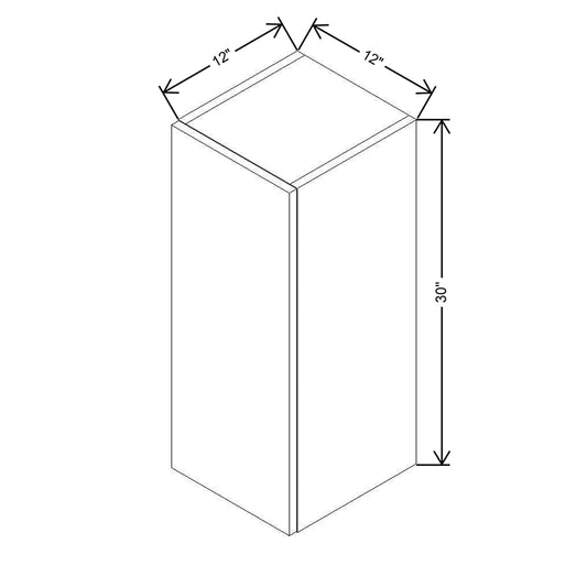CNC Classic Broadway Coastal 12" W X 30" H Single Door Wall Cabinet