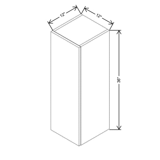 CNC Classic Broadway Coastal 12" W X 36" H Single Door Wall Cabinet