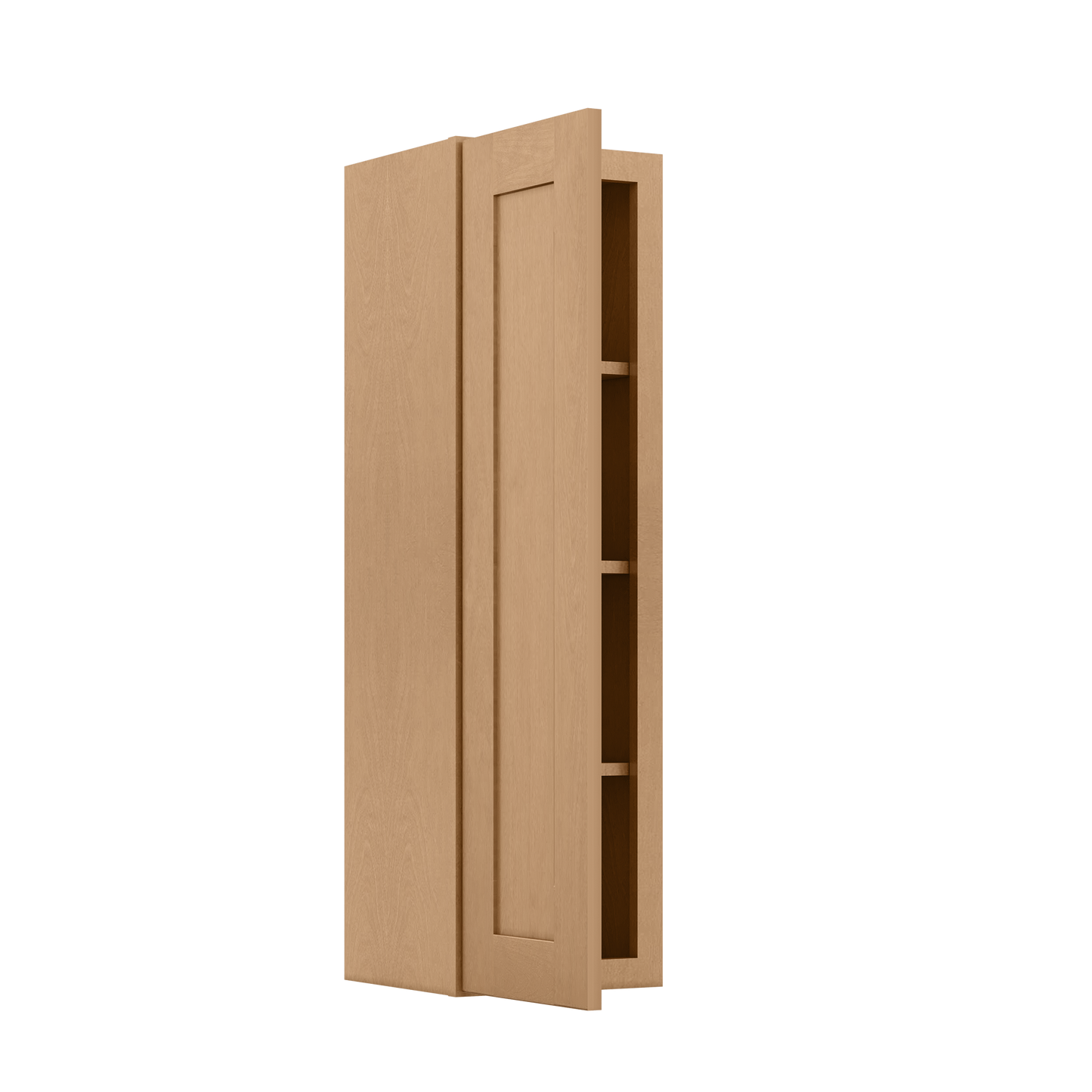 Wall Kitchen Cabinet W1242 Shaker Toffee LessCare 12 in. width 42 in. height 12 in. depth