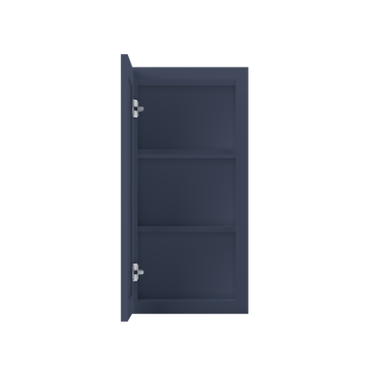 Wall Kitchen Cabinet W1530 Danbury Blue LessCare 15 in. width 30 in. height 12 in. depth