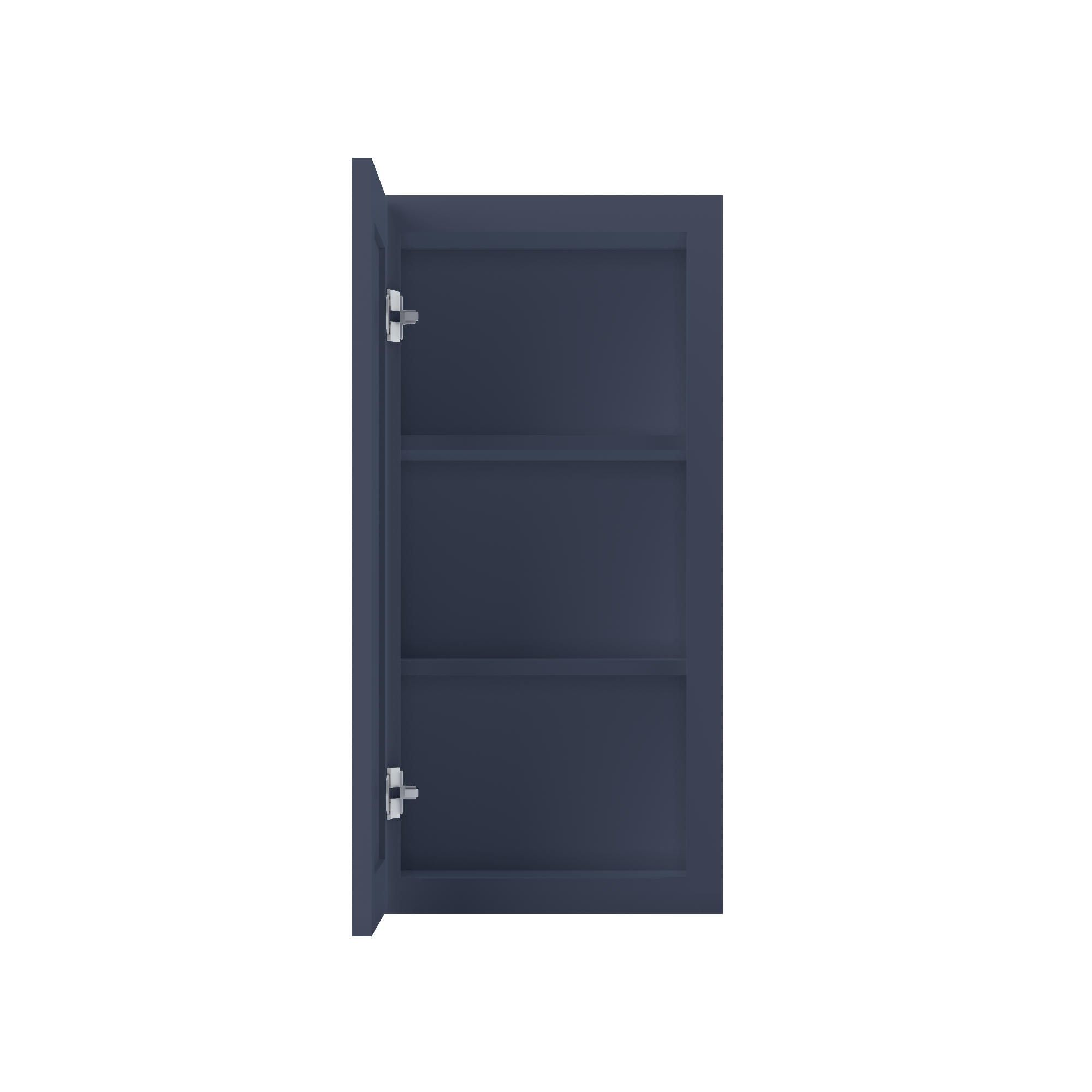 Wall Kitchen Cabinet W1530 Danbury Blue LessCare 15 in. width 30 in. height 12 in. depth