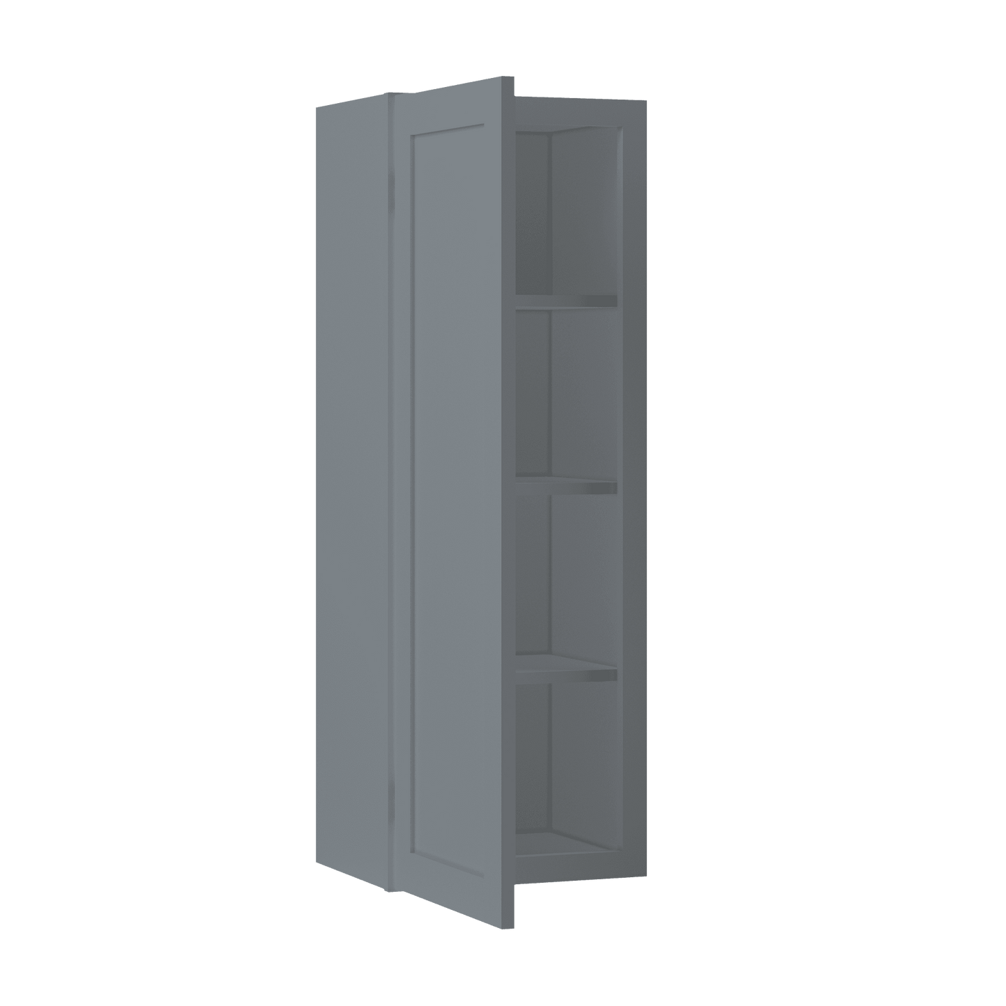 Wall Kitchen Cabinet W1542 Colonial Gray LessCare 15 in. width 42 in. height 12 in. depth