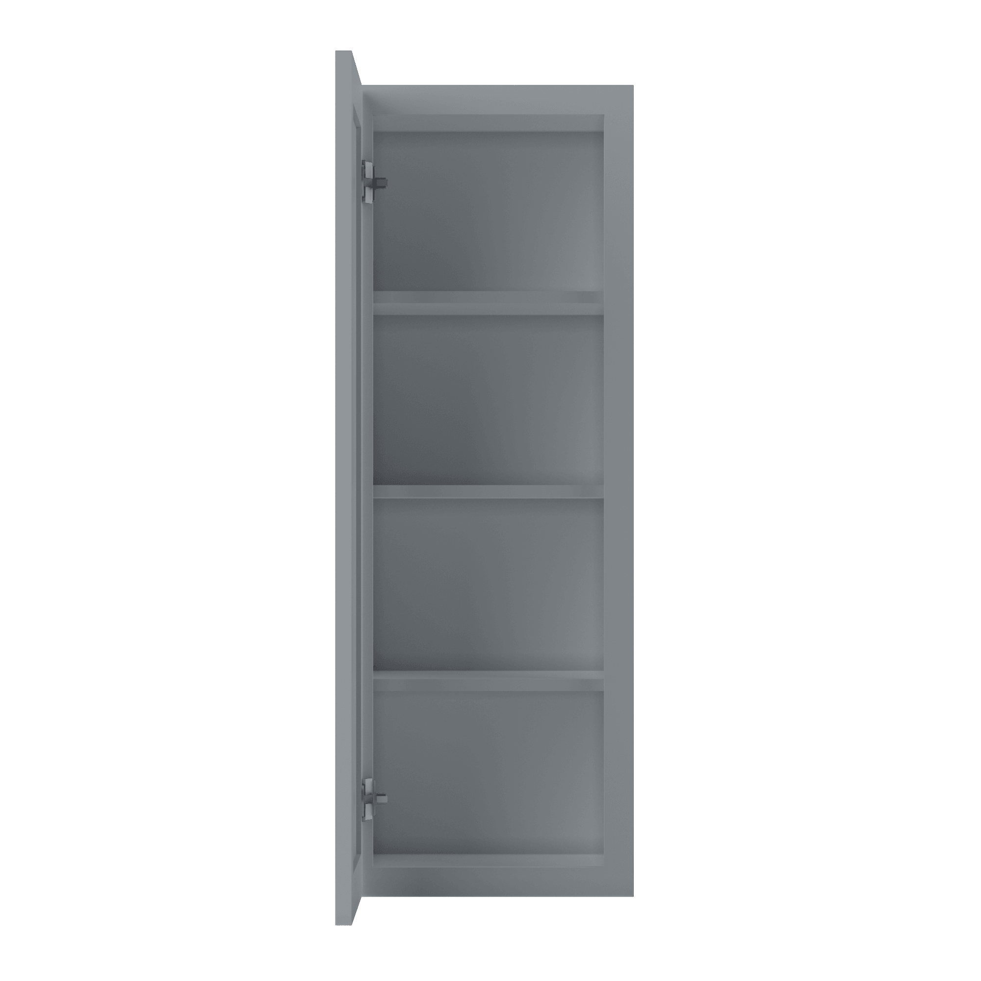 Wall Kitchen Cabinet W1542 Colonial Gray LessCare 15 in. width 42 in. height 12 in. depth