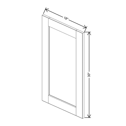 J&K Greige K3 Dummy Door Panel 18" W x 30" H