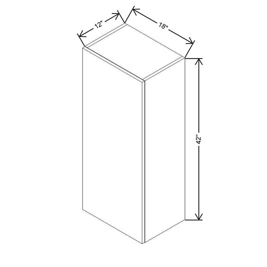 CNC Classic Milano Sunset 33" W X 18" H X 24" D Double Door Wall Cabinet