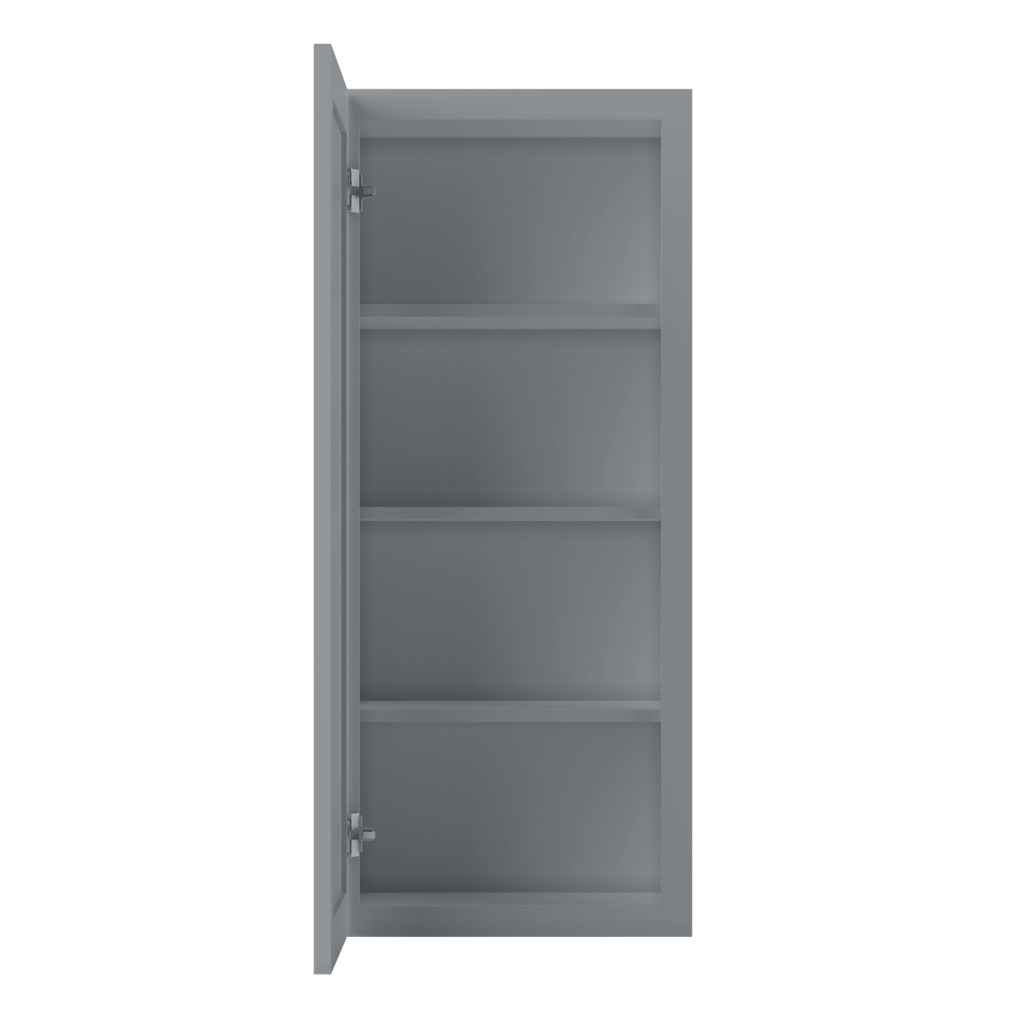 Wall Kitchen Cabinet W1842 Colonial Gray LessCare 18 in. width 42 in. height 12 in. depth