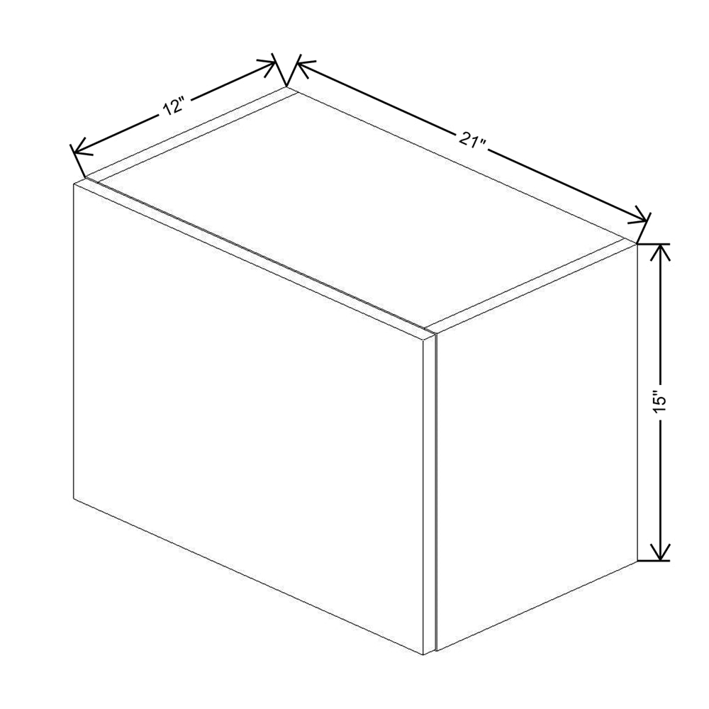 CNC Classic Milano Mirage 12" W X 30" H Double Door Wall End Cabinet