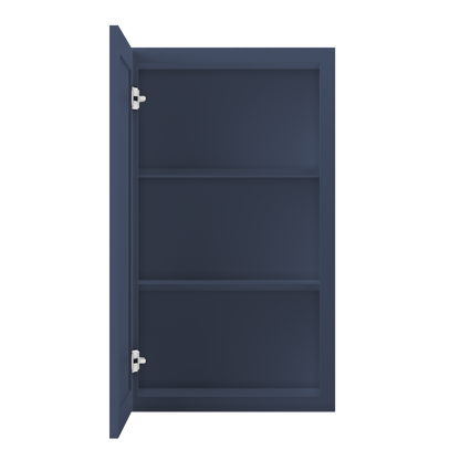 Wall Kitchen Cabinet W2136 Danbury Blue LessCare 21 in. width 36 in. height 12 in. depth