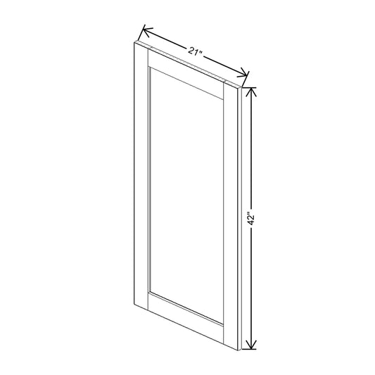 J&K Mahogany J5 Dummy Door Panel 18" W x 42" H