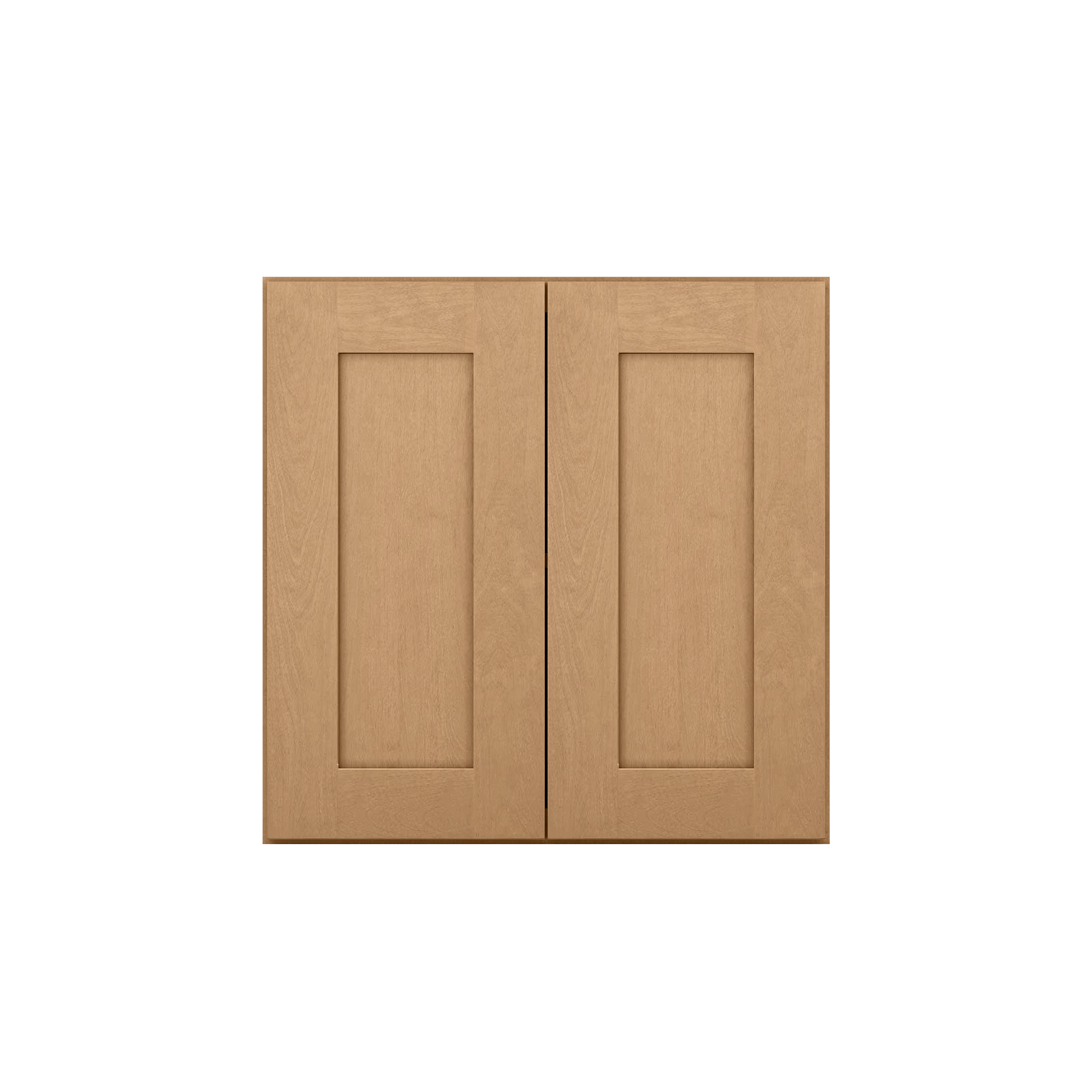 Wall Kitchen Cabinet W2424 Shaker Toffee LessCare 24 in. width 24 in. height 12 in. depth