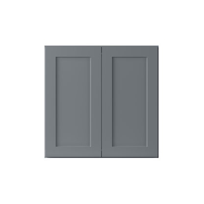 Wall Kitchen Cabinet W2424 Colonial Gray LessCare 24 in. width 24 in. height 12 in. depth