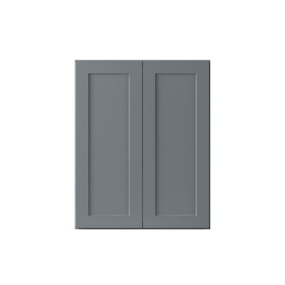 Wall Kitchen Cabinet W2430 Colonial Gray LessCare 24 in. width 30 in. height 12 in. depth