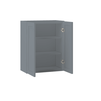 Wall Kitchen Cabinet W2430 Colonial Gray LessCare 24 in. width 30 in. height 12 in. depth