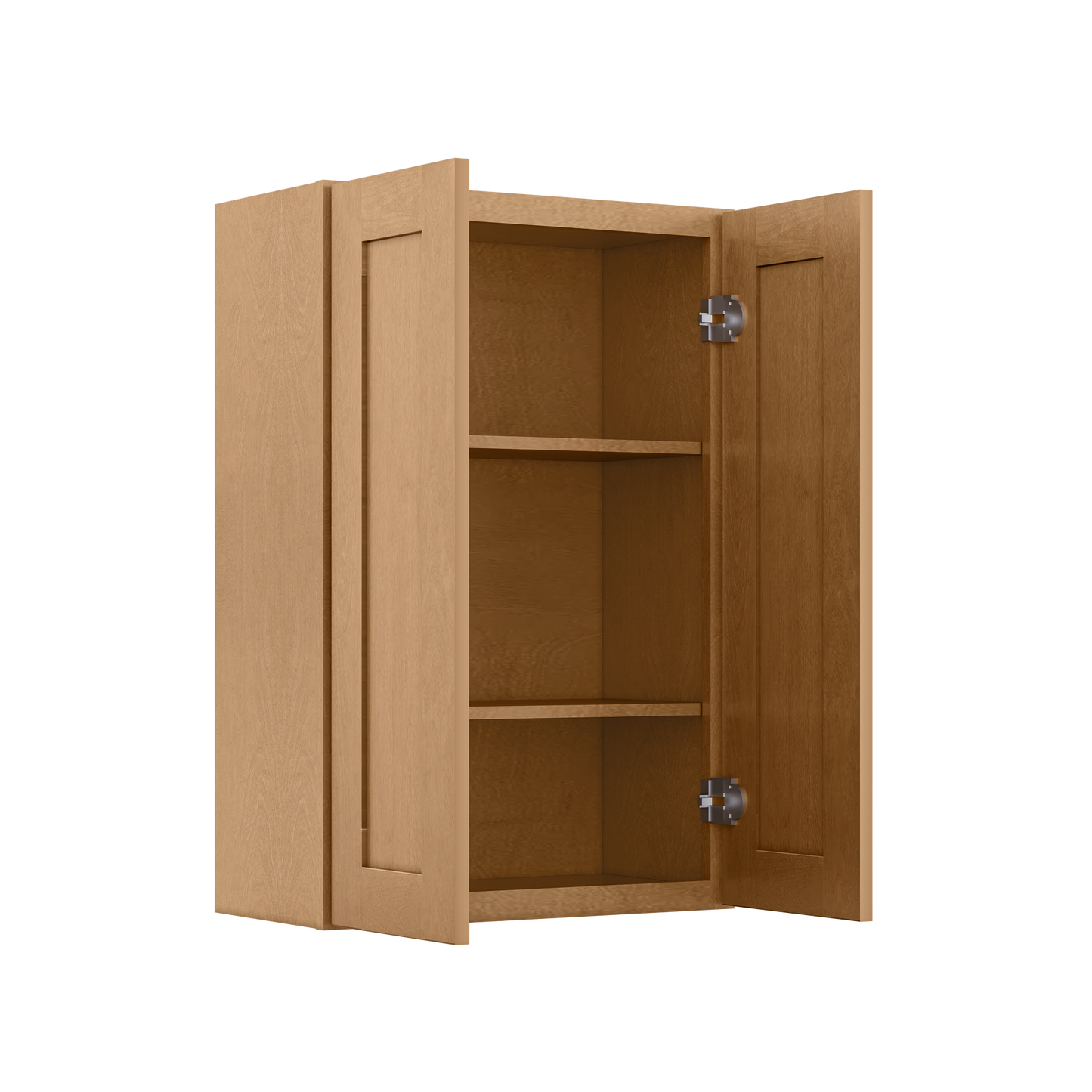 Wall Kitchen Cabinet W2436 Shaker Toffee LessCare 24 in. width 36 in. height 12 in. depth